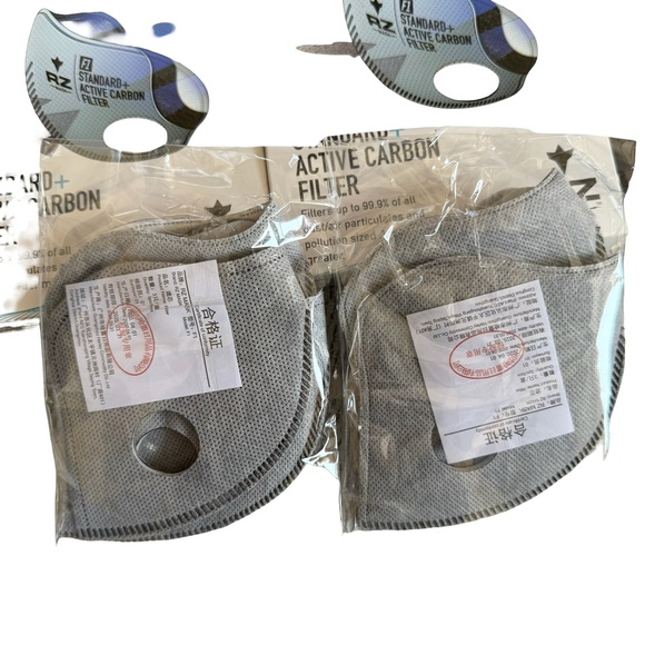 RZ Mask F1 Standard + Active Carbon Filters Bundle of 2 Medium - Picture 3 of 5